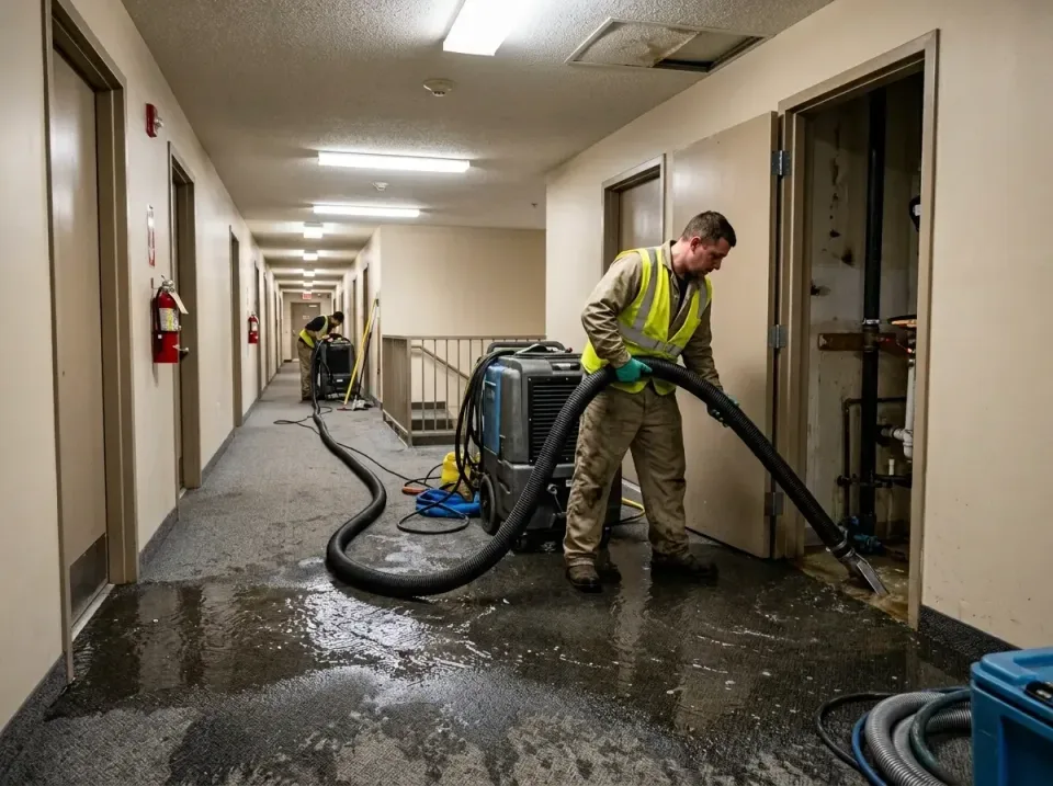 multi-unit-apartment-hallway-f-005 — frequently asked questions, Emergency Burst Pipe Water Extraction & Removal in Jourdant…